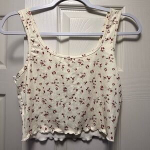 Floral Cream Tank Top